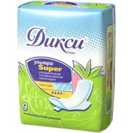 Женские гигиенические прокладки «Дикси» Ультра Super, 9 шт