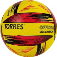 Волейбольный мяч «Torres» Resist, V321305, желтый/красный/черный