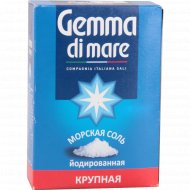 Соль «Gemma Di Mare» морская, крупная, пищевая, йодированная, 1 кг