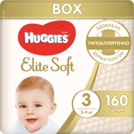 Детские подгузники «Huggies» Elite Soft Box размер 3, 5-9 кг, 160 шт