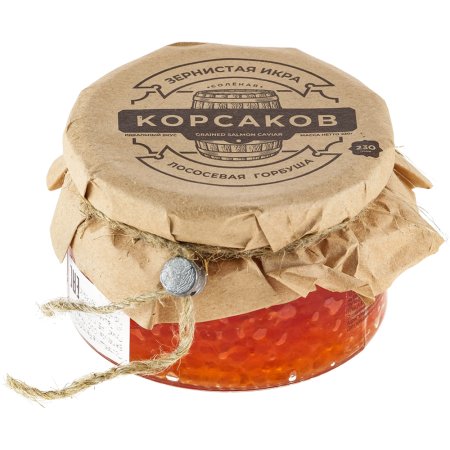 Икра лососевая горбуши Корсаков 1853 зернистая, 230 г
