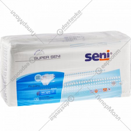 Подгузники для взрослых «Seni» Super L, 30 шт