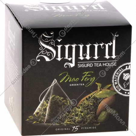 Чай зеленый «Sigurd» Мао Фенг, 15х1.7 г