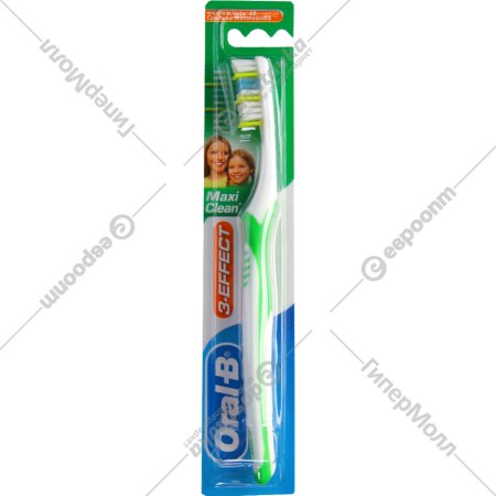 Зубная щётка «Oral-B» Maxi clean 3-Effect, салатовый