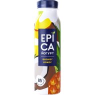 Йогурт питьевой «Epica» с ананасом и кокосом, 2.6%, 260г