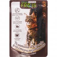 Корм для стерилизованных кошек и кастрированных котов «Frais» с телятиной и клюквой, 80 г