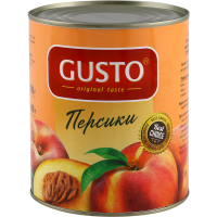 

Персики "GUSTO" (полов.в лекг.сир.) 820г