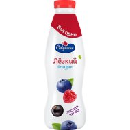 Йогурт «Савушкин» с наполнителем лесная ягода, 1,0 %, 900 г