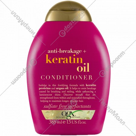Кондиционер «OGX» против ломкости волос с кератиновым маслом, 385 мл