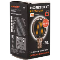 

Лампа светод"HORIZONT"(G45 4W 4000К Е14)