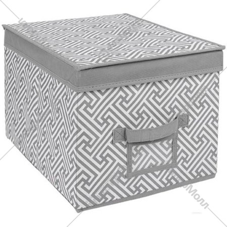 Коробка «Handy Home» Орнамент, UC-203, серый, 400х300х250 мм