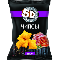 

Чипсы пшеничные "5D"(со вк. бекона) 90 г