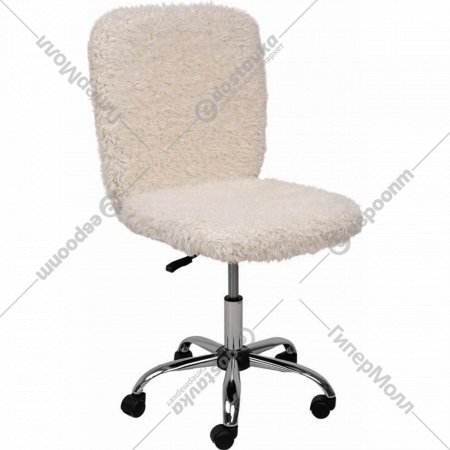 Кресло «AksHome» Fluffy, искусственный мех, светло-бежевый