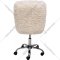 Кресло «AksHome» Fluffy, искусственный мех, светло-бежевый