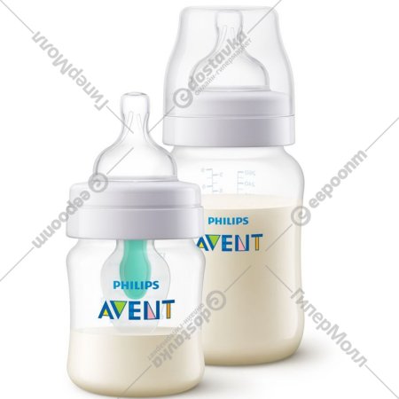 Набор бутылочек «Anti-colic» с клапаном AirFree, 125 мл и 260 мл.