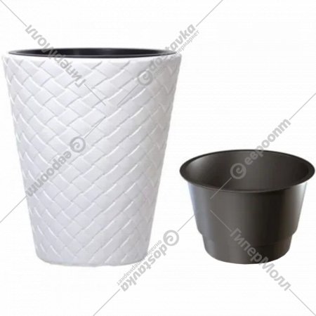 Горшок «Prosperplast» пластиковый Flower pot Matuba 400, белый