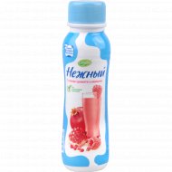 Йогуртный напиток «Нежный» с соком граната и малины, 0.1%, 285 г