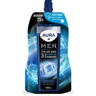Гель для душа Aura 3 в 1, ультра чистота, 480 мл