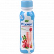 Йогуртный напиток «Нежный» с соком малины и земляники, 0.1%, 285 г