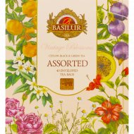 Чай пакетированный «Basilur» винтажные цветы, ассорти, 40х1.5