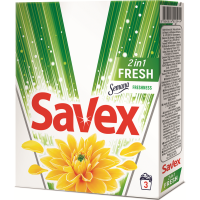 

Порошок стир."SAVEX 2in1 FRES"(авт)300г