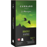 

Кофе молотый"CARRARO BRASILE"10х5.2г