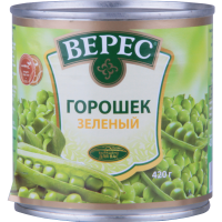 

Горошек зел."ВЕРЕС" (ж/б) 420г