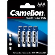 Комплект батареек «Camelion» Super Heavy Duty, ААА, 4 шт