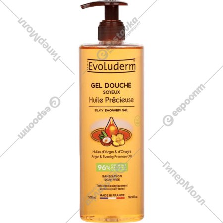 Гель для душа «Evoluderm» Gel Douche Huile Precieuse, 500 мл