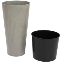 

Горшок пластик."TUBUS SLIM BETON" (400)