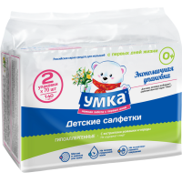 

Салфетки влаж.дет."УМКА"(дуо-пак2x70шт)
