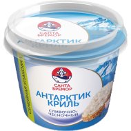 Паста из морепродуктов «Санта Бремор» Антарктик-криль сливочно-чесночный, 230 г