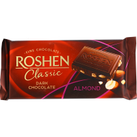 

Шоколад"ROSHEN"(чер,подсолен.миндаль)90г