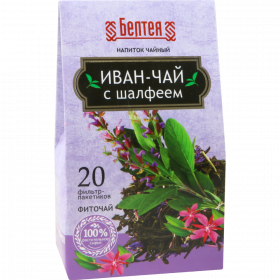 Чай тра­вя­ной «Бел­те­я» иван-чай с шал­фе­ем, 20х1.2 г