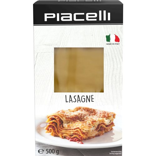 Макаронные изделия «Piacelli» Pasta lasagne sheets, 500 г