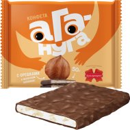 Конфеты шоколадные «Коммунарка» Ага-нуга с орехом, 50 г