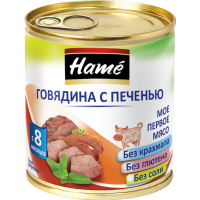 

Мясн.пюре "HAME" (говяд.с печенью) 100гр