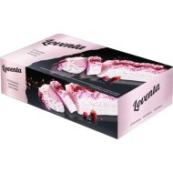 Торт-мороженое пломбир «Loventa» двухслойное со вкусом черничного чизкейка, кусочками малины и клубнично-малиново-черничный, 500 г