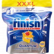 Таблетки для посудомоечных машин «Finish» Quantum, лимон, 60 шт