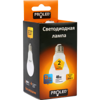 

Светодиод.лампа"PROLED(A60-5W/3000K/E27)