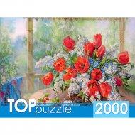 Пазл «Рыжий кот» Тюльпаны с черемухой, РУКТП2000-1592, 2000 элементов