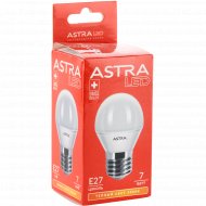 Лампа светодиодная «Astra» G45, 7W, E27, 3000K.