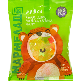 Мар­ме­лад же­ва­тель­ный «Loka» мишки, 100 г