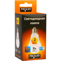 

Светодиод.лампа"PROLED(A60-9W/4000K/E27)