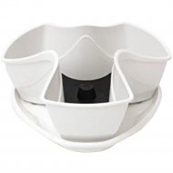 Горшок «Prosperplast» пластиковый Flower pot Coubi – white