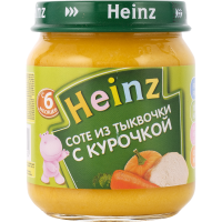 

Пюре "ХАЙНЦ" (соте из тыков.с кур.)120г