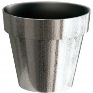 Горшок «Prosperplast» пластиковый Flower pot Cube chrome silve