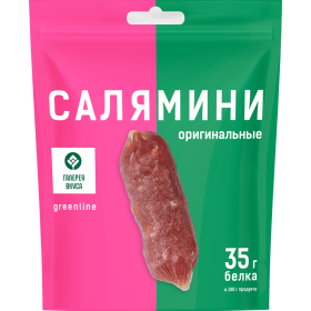Колбаски сыровяленые «Салямини утиные» сорта экстра, 60 г