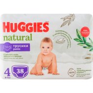 Подгузники-трусики детские Huggies Natural, 9-14 кг, р. 4, 38 шт