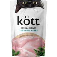 Корм для кошек «Kott» с кроликом в соусе, 28х75 г